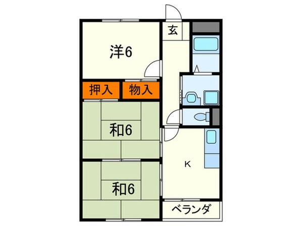 キャッスル摩耶の物件間取画像